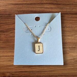 Gold Initial Pendant Necklace
